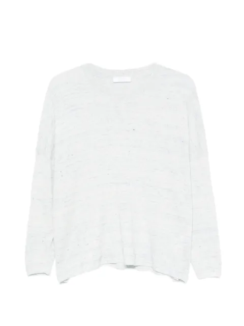 Fedeli marl-effect crew-neck sweater Blue MD007197