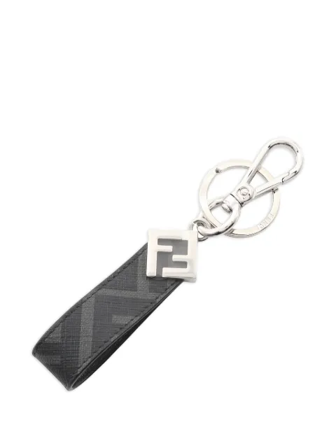 Fendi Pre-Owned FF Zucca square keyring Black 1058831