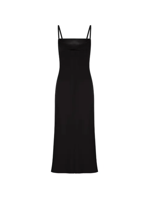 Max Mara Cady draped midi dress Black 2611221094600