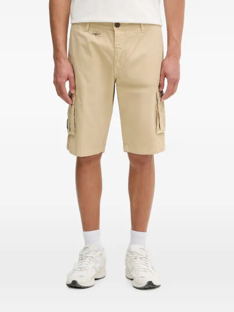 Aeronautica Militare logo-plaque cargo shorts Neutrals BE0066UCT0112