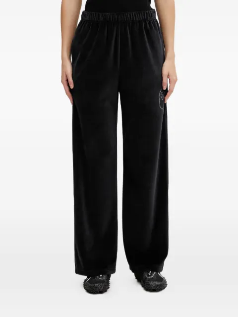 A BATHING APE® rhinestone-embellished velvet trousers Black 001PTL802003L