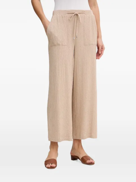 Joseph Ribkoff crinkled drawstring palazzo pants Neutrals 261197