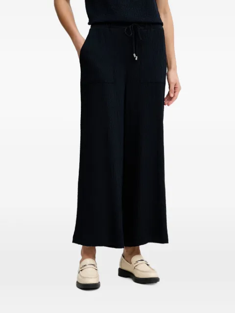 Joseph Ribkoff crinkled-effect drawstring palazzo pants Blue 261197