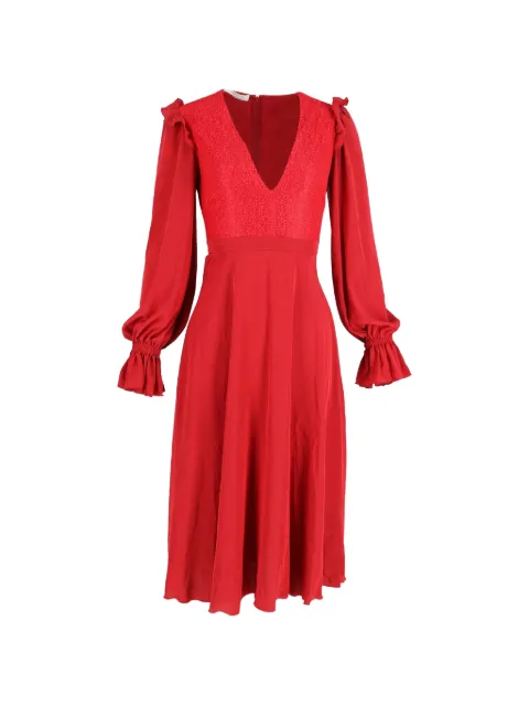 Philosophy Di Lorenzo Serafini V-neck long-sleeved dress Red NAPPUGBCL301186W