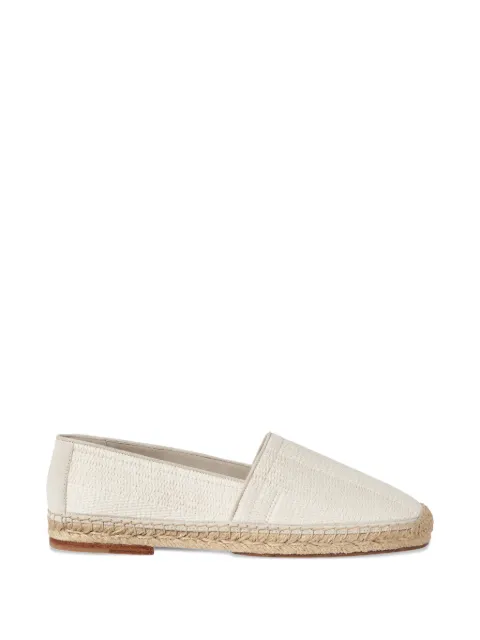 Brunello Cucinelli techno raffia and suede espadrilles with piping Neutrals MPUSHJQ726COI37