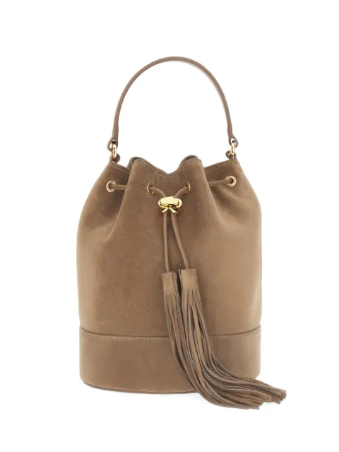 Gianvito Rossi Sienna tassel-detail bucket bag Neutrals B00396RIBBKCAM