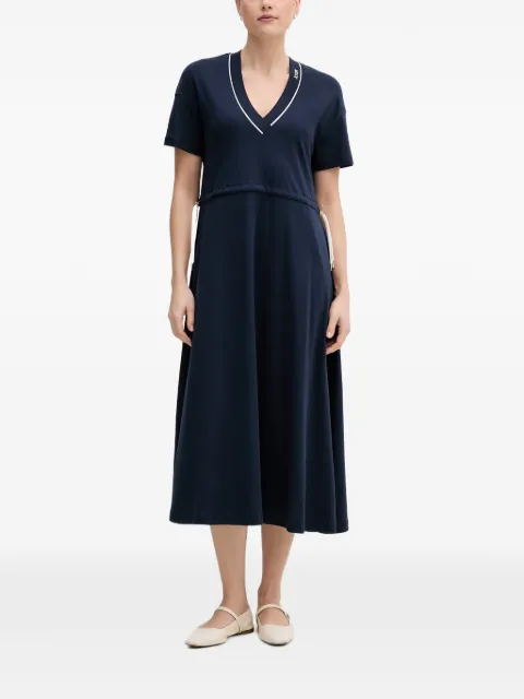 Joop! drawstring midi dress Blue 30102027