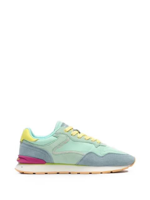 Hoff City Dopamine panelled suede-trim sneakers Green 12602013