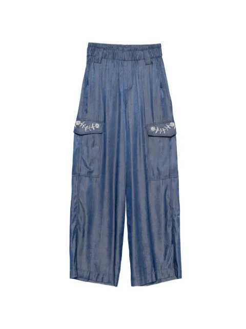 LIU JO pocket belt-loop trousers Blue UA6290D4894