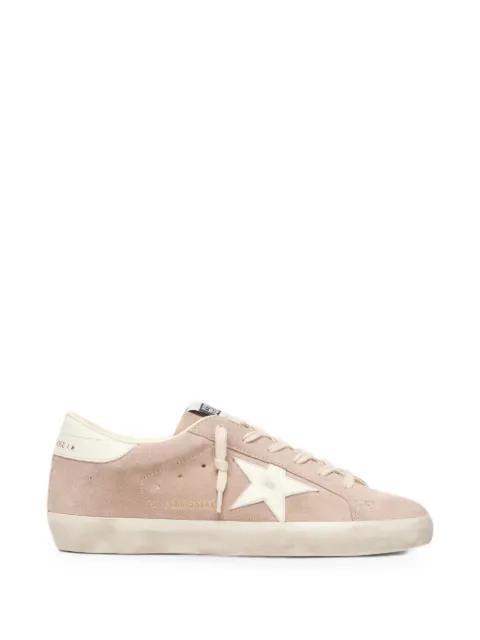 Golden Goose Super-Star in powder-pink suede with white star sneakers Pink GWF01016F008951