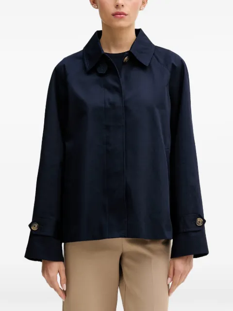 Benetton button-cuff raglan-sleeve coat Blue 2QJYDN09K