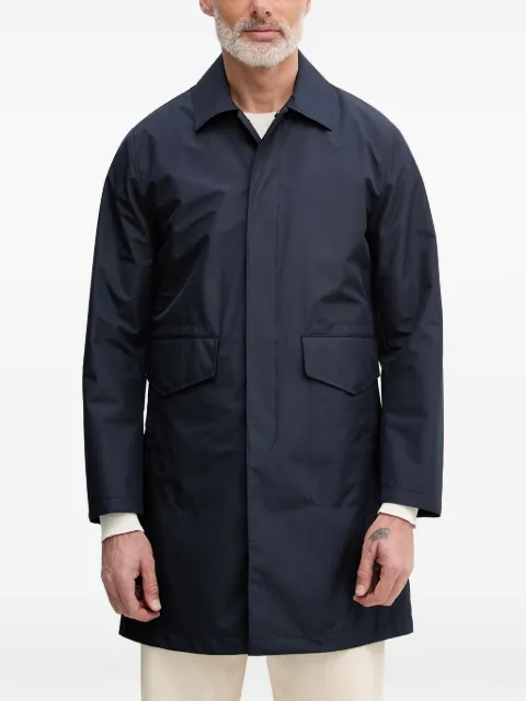 Benetton concealed-fastening flap-pocket coat Blue 2VYAUN07E