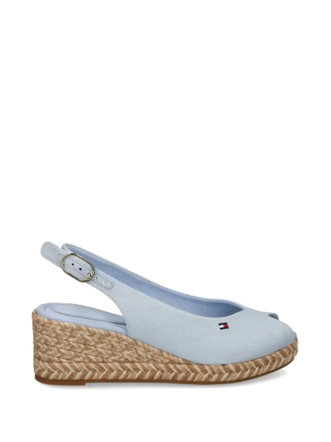 Tommy Hilfiger wedge buckle sandals Blue FW0FW09472