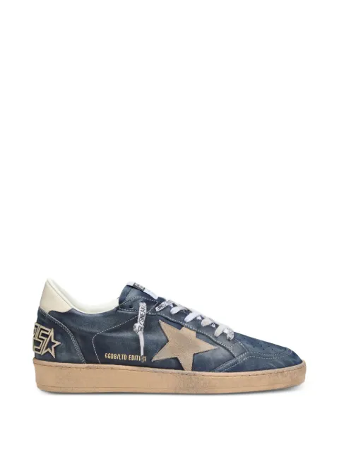 Golden Goose Ball Star LTD sneakers in leather with suede star Blue GMF00117F008611