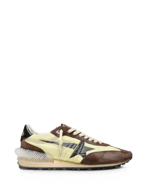 Golden Goose Marathon sneakers in nylon with star and suede inserts Green GMF00684F008623