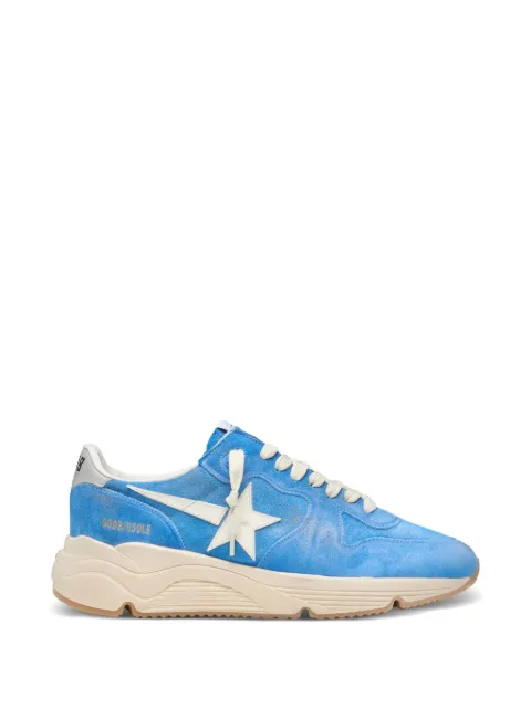 Golden Goose Running Sole in bright blue suede with white star sneakers Blue GMF00126F008544