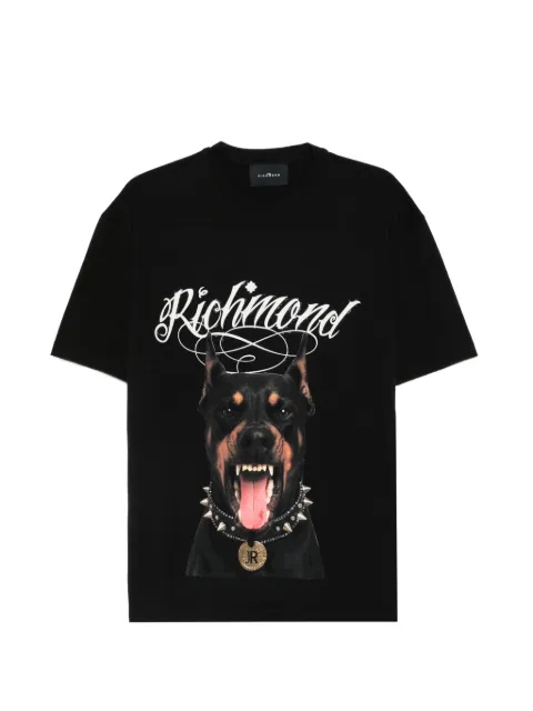 John Richmond graphic-print T-shirt Black RMP26301TS
