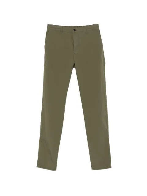 Incotex slim-fit elasticated-waistband trousers Green 1SA3049890A