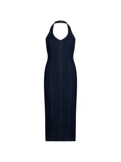 LIU JO denim midi dress Blue UA6092D4925