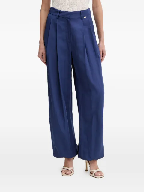 FRACOMINA pleated wide-leg trousers Blue FS26SV3009W62201