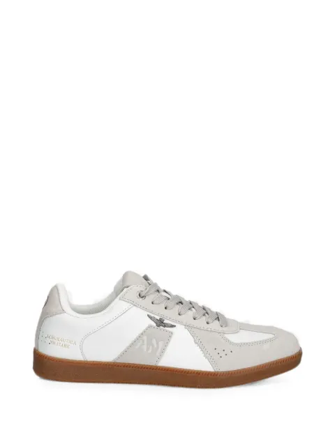 Aeronautica Militare logo-plaque panelled low-top sneakers White 261SC0315UPL0024