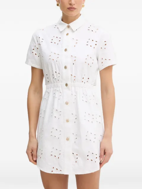 FRACOMINA broderie-anglaise mini dress White FS26SD1008W825V8