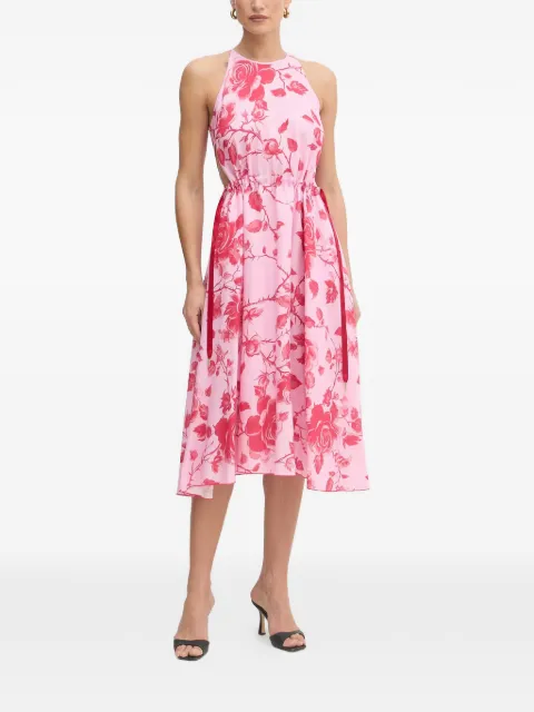 FRACOMINA floral-print midi dress Pink FS26SD2012W622K9