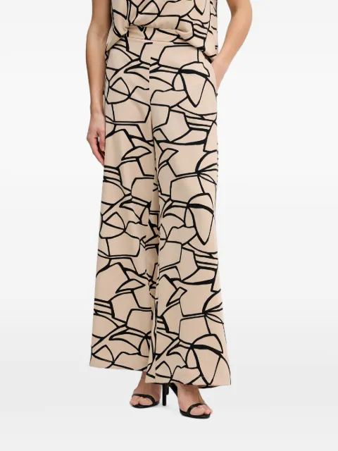 Joseph Ribkoff abstract-print palazzo pants Neutrals 261126