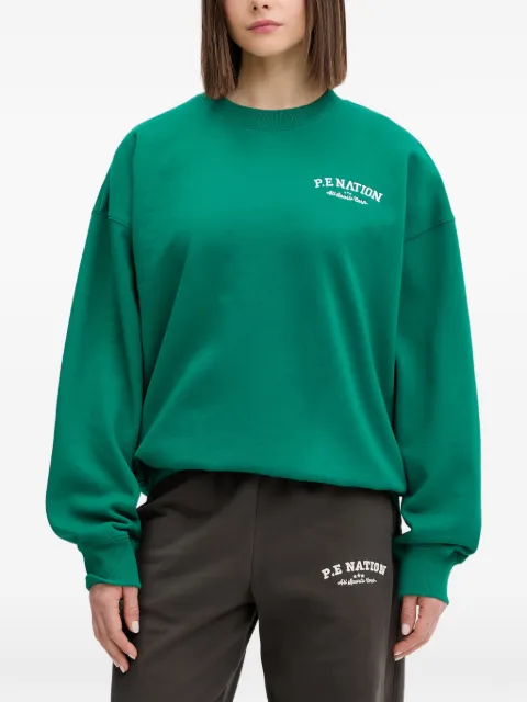 P.E Nation drop-shoulder sweatshirt Green 261F095