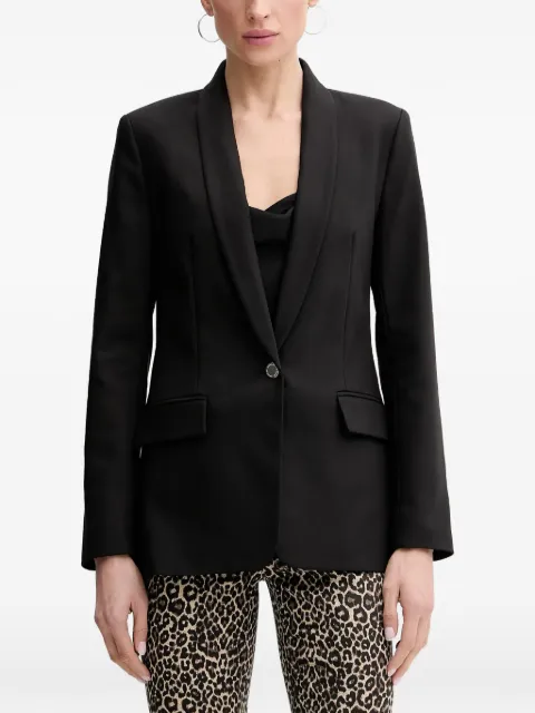 Morgan Viko.F shawl-lapel single-breasted blazer Black VIKOF