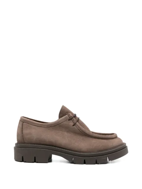 SERGIO MORETTI FIRENZE lace-up ridged-sole loafers Brown 601525211BLA