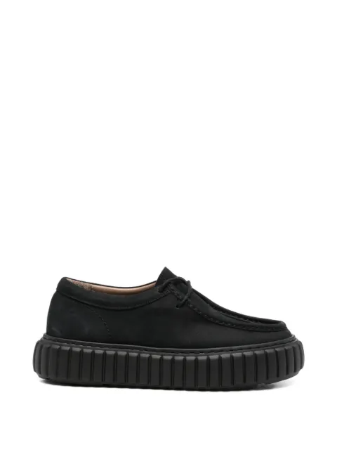 SERGIO MORETTI FIRENZE suede apron-toe derby shoes Black 601525202