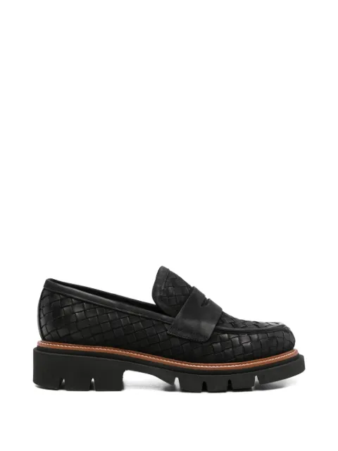 SERGIO MORETTI FIRENZE woven chunky-sole loafers Black 601525209