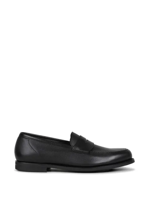 Crockett & Jones Harvard pebbled leather loafers Black HARVARD2MILLEDCALF26254A