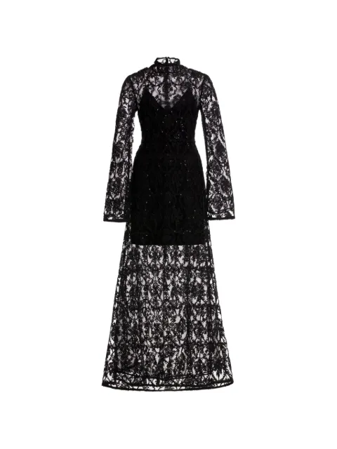 Agua By Agua Bendita Arcilla Paramo maxi dress Black 20339MULTICOLOR