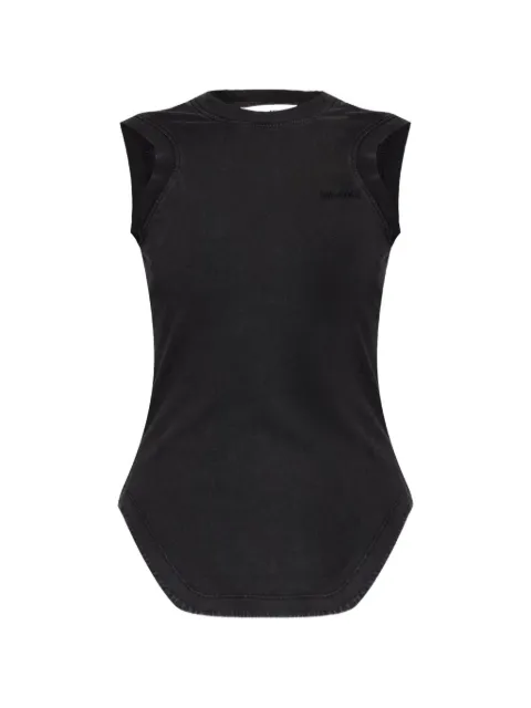 The Attico logo-embroidered tank top Black 260WCN00003JJJ025AA