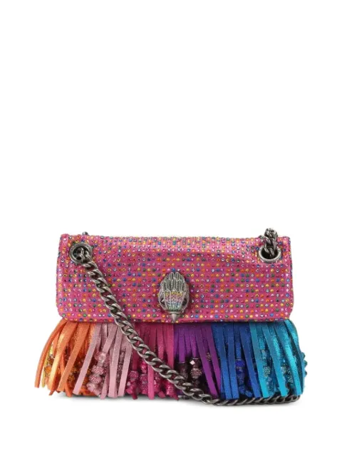 Kurt Geiger London mini fringed shoulder bag Pink 5607169609