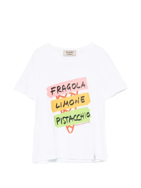 alessandro enriquez cotton T-shirt White CO