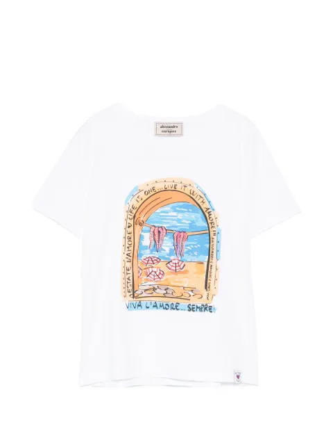 alessandro enriquez cotton T-shirt White CO