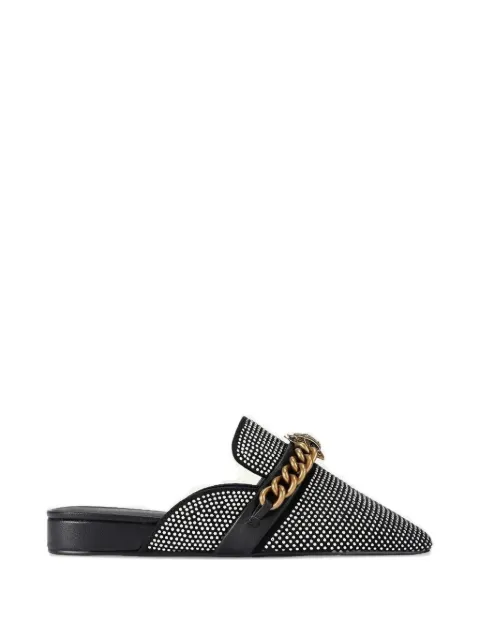 Kurt Geiger London Chelsea chain- embellished mules Black 5126409609