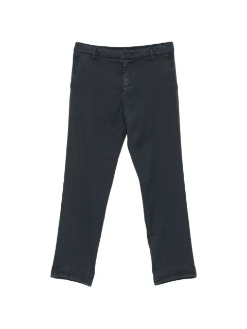 DONDUP logo-plaque trousers Blue UP688LS0004U