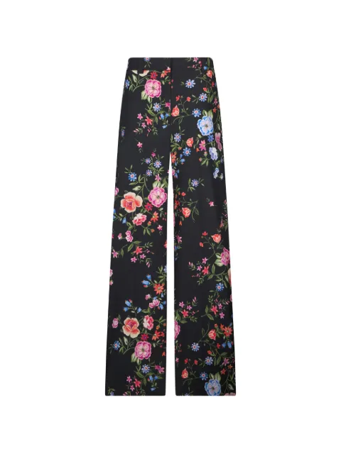 LIU JO straight-leg floral trousers Black CA6358T589A