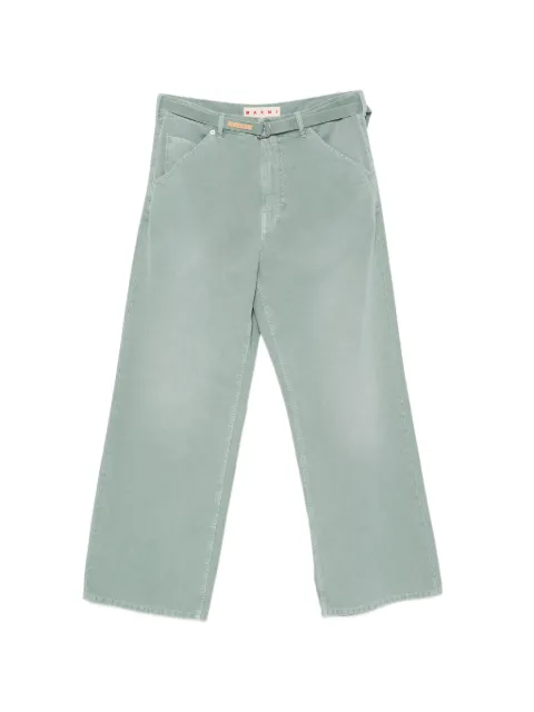 Marni belted wide-leg trousers Green PUMU0346G0USCZ17