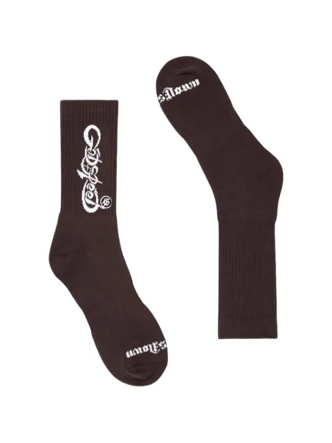 GODSPEED New Age logo socks Brown GS143