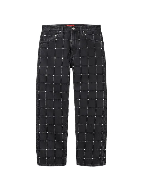 Supreme studded loose-fit jeans Black SU27217