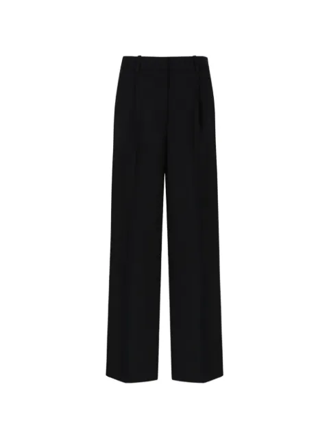 ANINE BING pleated wide-leg trousers Black 0311187BLK1