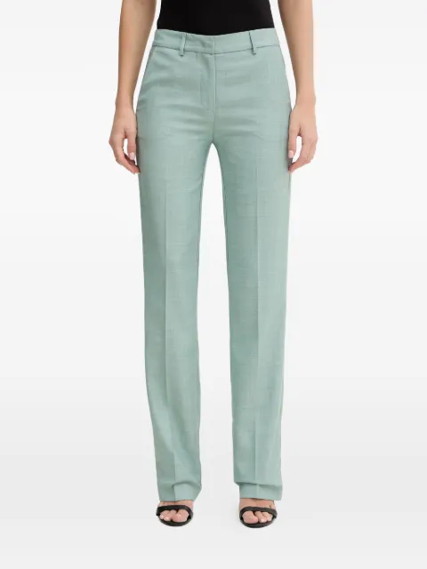 SIMONA CORSELLINI pressed-crease tailored trousers Green P26CPPA01801