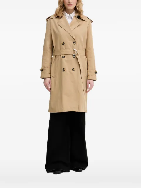 Sisley double-breasted belted trench coat Neutrals 2RRMLN06U