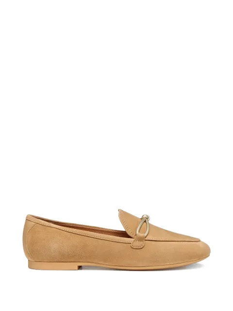 Geox New Palmaria knot-detail suede loafers Neutrals D654JD00021C5000