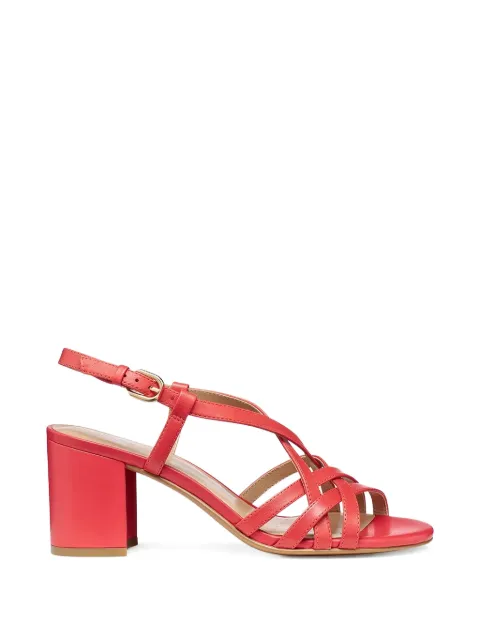 Geox Virnilisa strappy block-heel sandals Red D55YZB000TUC7008
